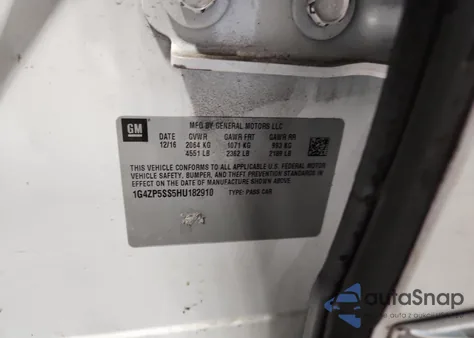 2017 Buick Lacrosse Essence z USA, uszkodzony, nr VIN 1G4ZP5SS5HU182910